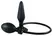 You2Toys True Black Inflatable Plug with Suction Base, 15 cm, Silicone