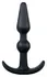You2Toys Anal Plug Silicone Black 10cm Beaded Shaft Easy Grip