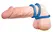 Lust 3 Silicone Intimate Rings Blue Set - 3 Sizes