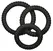 Lust 3 Silicone Intimate Rings Set Black - 3 Sizes