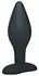 Black Velvets Silicone Large Anal Plug 12 cm Smooth Surface Black
