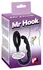 Mr. Hook Black Silicone Anatomical Ring with Perineal Stimulator 3 cm