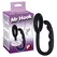 Mr. Hook Black Silicone Anatomical Ring with Perineal Stimulator 3 cm
