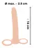 You2Toys Anal Special Black Intimate Device with Dual Rings 16cm TPR
