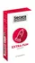 Secura Extra Fun Ribbed Condoms 12 pcs Silicone-Coated Vegan 52mm
