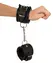 ZADO Leather Handcuffs Padded Adjustable Black 6.5cm Wide