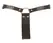 ZADO Leather Harness with Integrated Latex Accessory S-L, Black