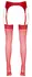 Cottelli Collection Red Stockings 20 Den, Wide Top, 7 cm, Oeko-Tex