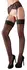 Cottelli Collection Black Stockings with Wide Lace Top, Size 5