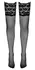 Cottelli Collection Hold-ups Wide Lace Black Oeko-Tex Microfibre