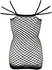 Cottelli Collection Net Dress S-L, Stretch Mesh, Triple Strap Detail