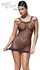 Cottelli Collection Net Dress S-L, Stretch Mesh, Triple Strap Detail