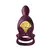 ZALO Bayek Velvet Purple Wearable Intimate Device - Remote Control, Dual Rings