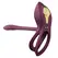 ZALO Bayek Velvet Purple Wearable Intimate Device - Remote Control, Dual Rings