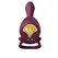 ZALO Bayek Velvet Purple Wearable Intimate Device - Remote Control, Dual Rings