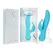 Swan The Kissing Swan Rotating Dual-Action Vibrator Blue Silicone 22cm