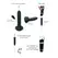 Strap-On-Me Squirting Black L Intimate System with Adjustable Hose