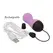 PowerBullet Vibrating Egg 10-Mode Wireless Silicone Purple