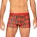 Obsessive Mr Merrilo Festive Boxer Shorts Set S/M Red Gold