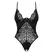 Obsessive Bellastia Black Lace Open Design Teddy M/L Adjustable Fit