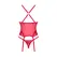 Obsessive Lacelove Corset Set Red M/L - Adjustable Elegant Lingerie