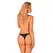 Obsessive Maderris Black Lace Thong XL/2XL - Elegant Minimalist Design