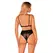 Obsessive Maderris Lace Teddy XL/2XL Black Adjustable Straps