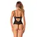 Obsessive Serena Love Lace Body XL/2XL Adjustable Straps Black