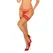 Obsessive Mellania Stockings Red S/M with Lace Top Finish