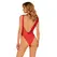 Obsessive Cubalove Red Swimsuit XL - One-Piece with Floral Accent