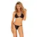 Obsessive Punta Negra Two-Piece Set Black S - Snakeskin Accent