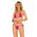 Obsessive Bella Vista Micro Bikini Pink One Size - Glossy Adjustable Set