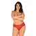 Obsessive Blossmina Red Lace Briefs 4XL/5XL - Elegant Plus Size Panties