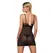 Obsessive Wonderia Black Chemise & Thong Set S/M - Lace & Mesh Design