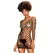 Obsessive D606 Black Mesh Knit Dress One Size - Open Back Design
