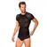 Obsessive T102 Men’s Black T-Shirt, Geometric Pattern, S/M/L