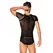 Obsessive T102 Men’s Black T-Shirt, Geometric Pattern, S/M/L