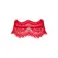 Obsessive Bergamore Red Lace Choker with Pendant Adjustable O/S