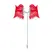 Obsessive Bergamore Red Lace Choker with Pendant Adjustable O/S