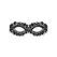 Obsessive A710 Elegant Black Guipure Mask One Size with Satin Ribbon