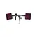 Obsessive Roseberry Lace Handcuffs Adjustable One Size Pink-Black