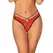 Obsessive Mettia Red Lace Thong L/XL - Elegant Strappy Design
