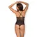 Obsessive 838-TED-1 Black Mesh Lace Teddy S/M Adjustable Straps