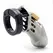 CB-X CB-6000 Chrome Chastity System 35 mm Adjustable Polycarbonate