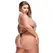 Baci Queen 2-Piece Lace Teddy Set with Collar and Tie, Silver-Black
