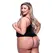 Baci Peek-a-boo Criss-cross Teddy Queen Sheer Lace Bodysuit Black Plus Size