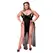 Baci 2-Piece Mesh Gown & G-String Set Black Queen Size
