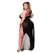 Baci 2-Piece Mesh Gown & G-String Set Black Queen Size