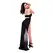 Baci 2-Piece Mesh Gown & G-String Set Black S/M - Heart Detail Design