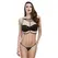 Baci Ebony Strappy Bra Harness - Adjustable Geometric Design, One Size